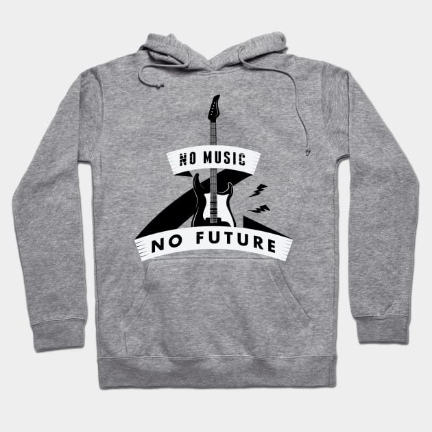 No Music no Future Hoodie by nektarinchen